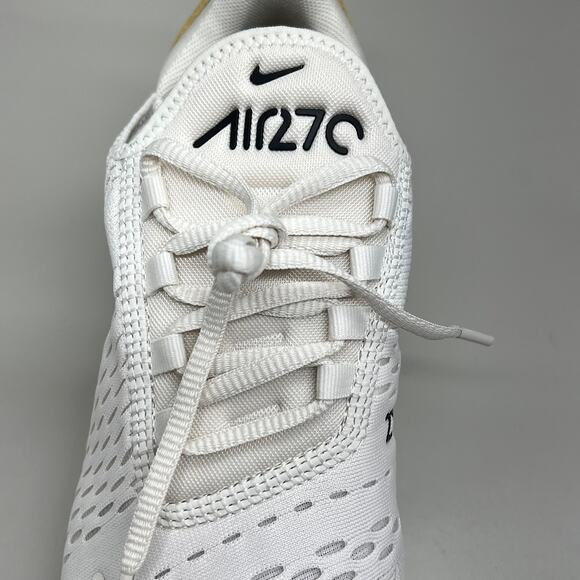 NIKE W Air Max 270 Foam Insole Mesh Sneakers Women's Sz 7 White Gold DZ77736 001 - Picture 9 of 12